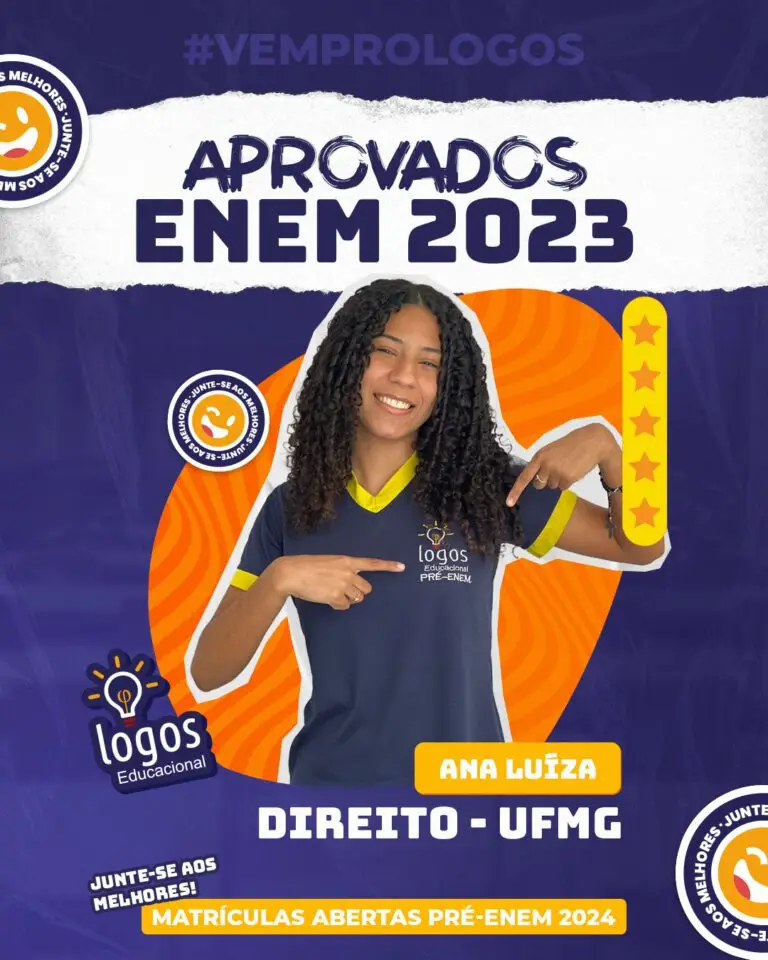 Aluno do Logos Educacional aprovado — ENEM