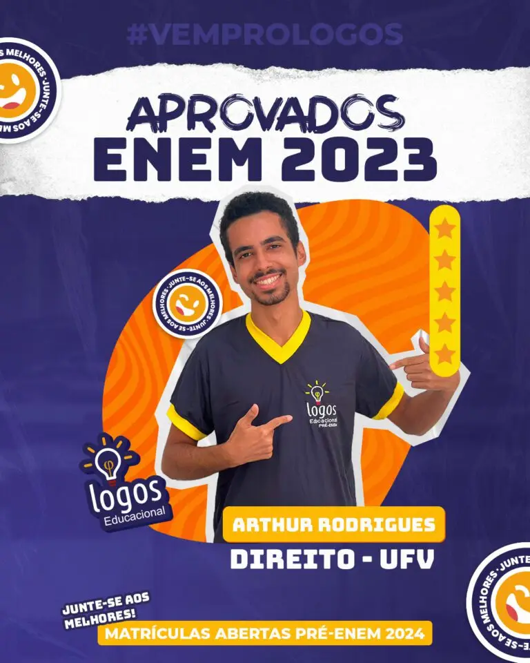 Aluno do Logos Educacional aprovado — ENEM