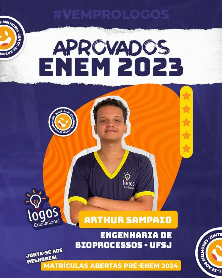 Aluno do Logos Educacional aprovado — ENEM