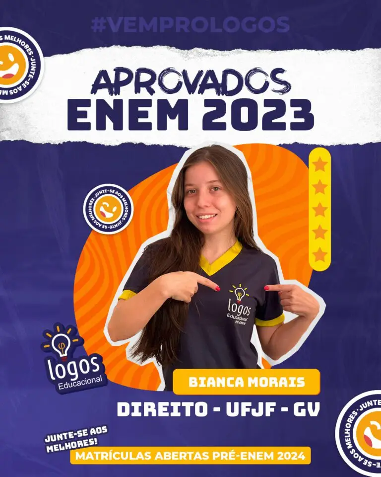 Aluno do Logos Educacional aprovado — ENEM