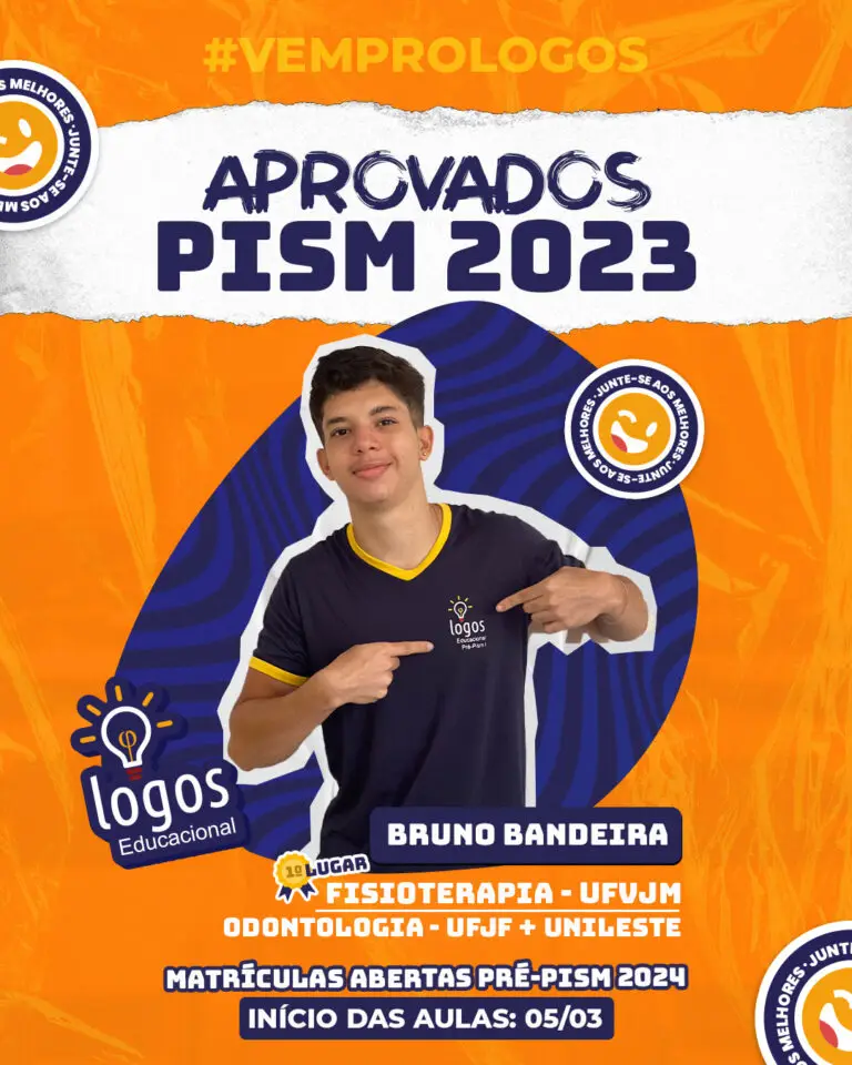 Aluno do Logos Educacional aprovado — Vestibular Seriado · PISM