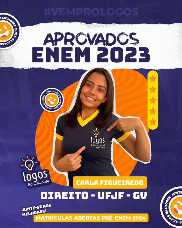 Aluno do Logos Educacional aprovado — ENEM