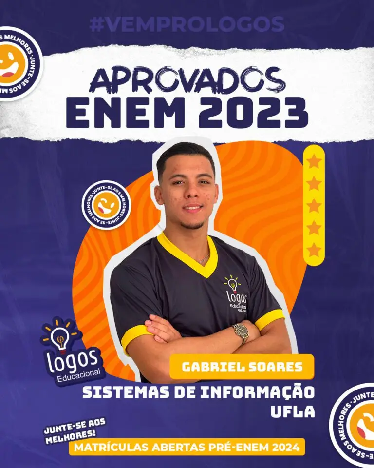 Aluno do Logos Educacional aprovado — ENEM
