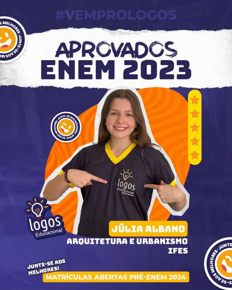 Aluno do Logos Educacional aprovado — ENEM
