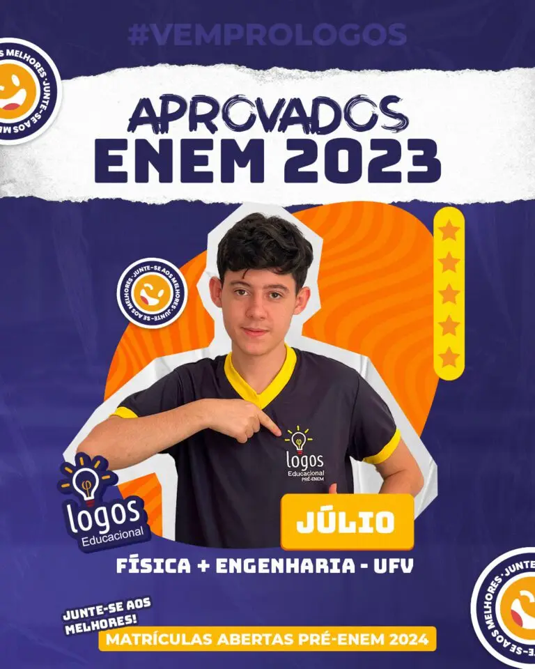 Aluno do Logos Educacional aprovado — ENEM
