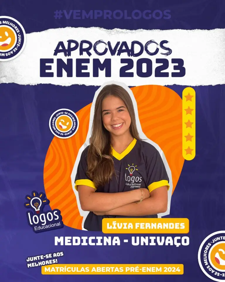 Aluno do Logos Educacional aprovado — ENEM