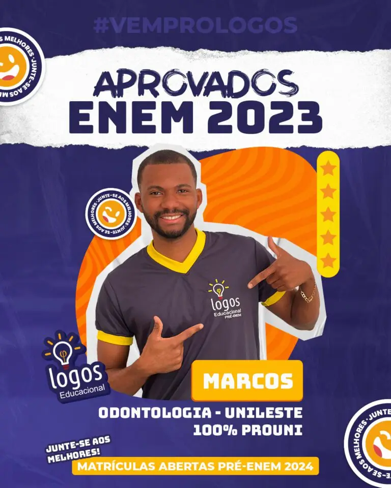 Aluno do Logos Educacional aprovado — ENEM