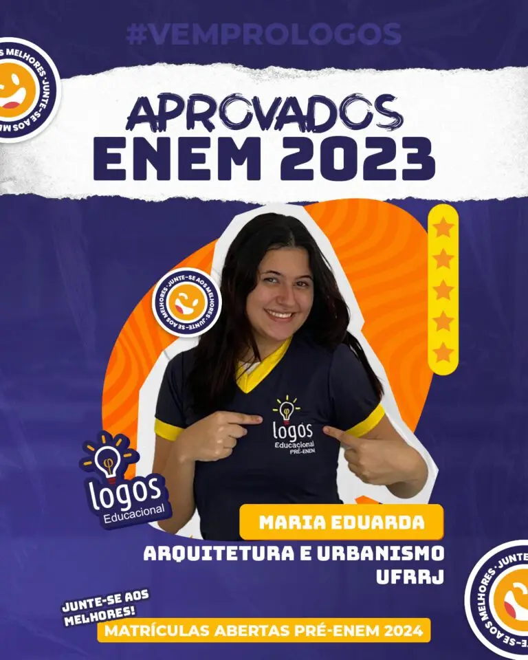 Aluno do Logos Educacional aprovado — ENEM