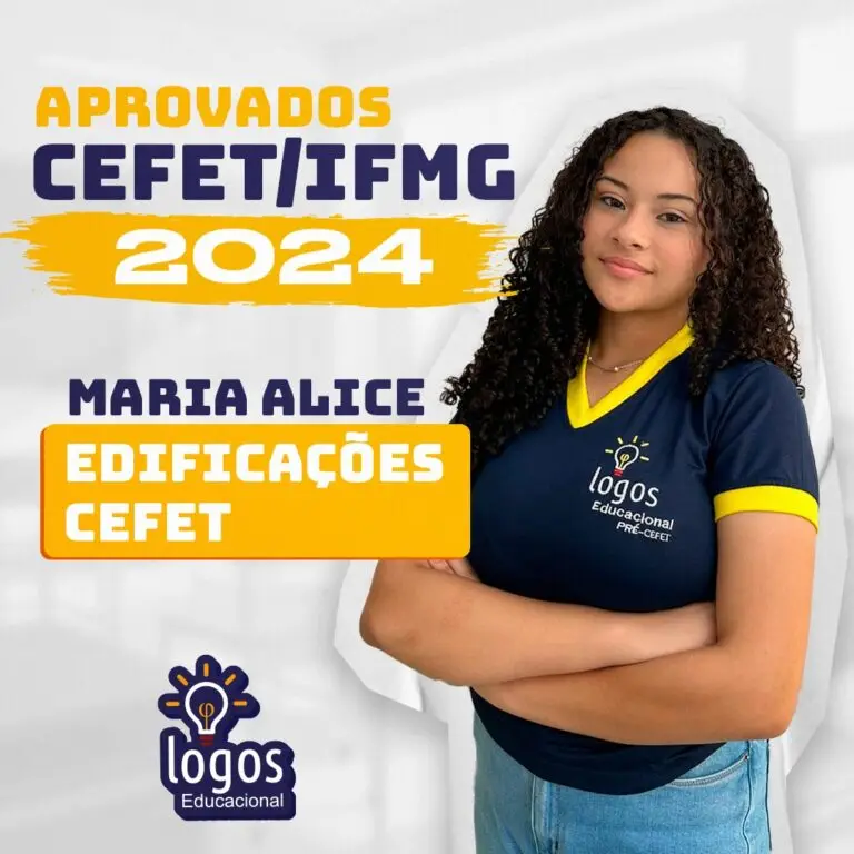 Aluno do Logos Educacional aprovado — CEFET / IFMG