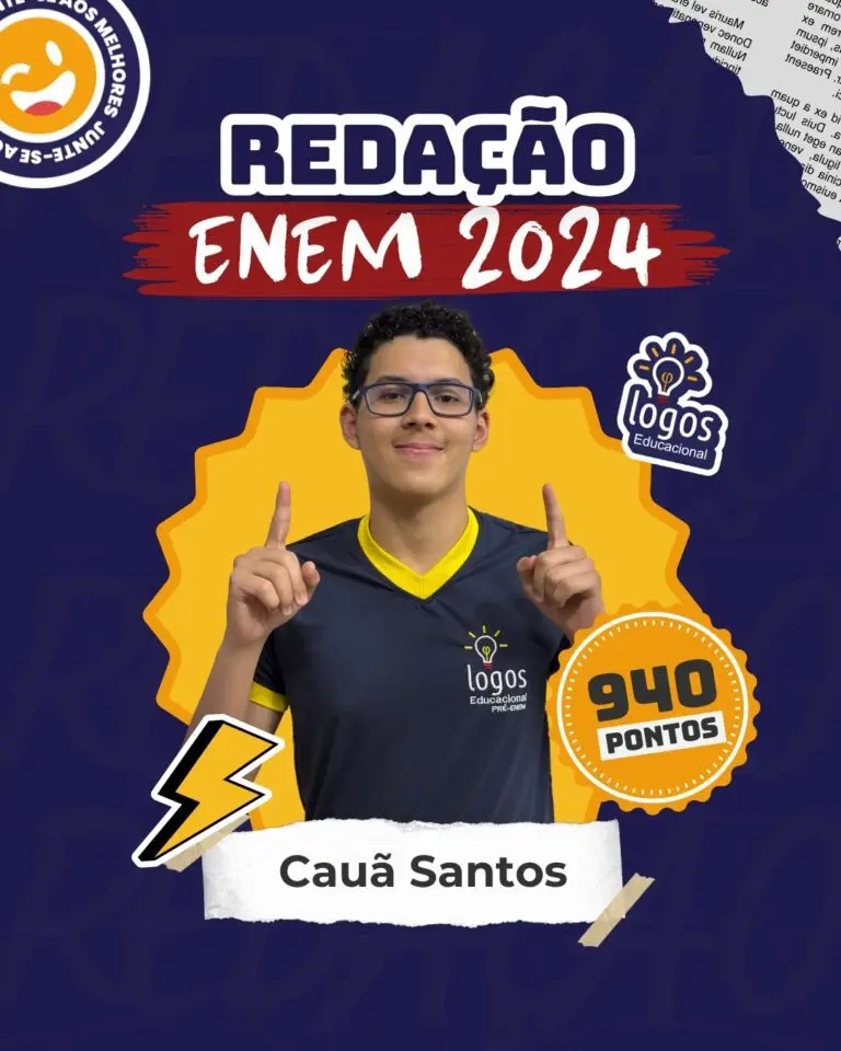 Aluno do Logos Educacional aprovado — Notas de redação