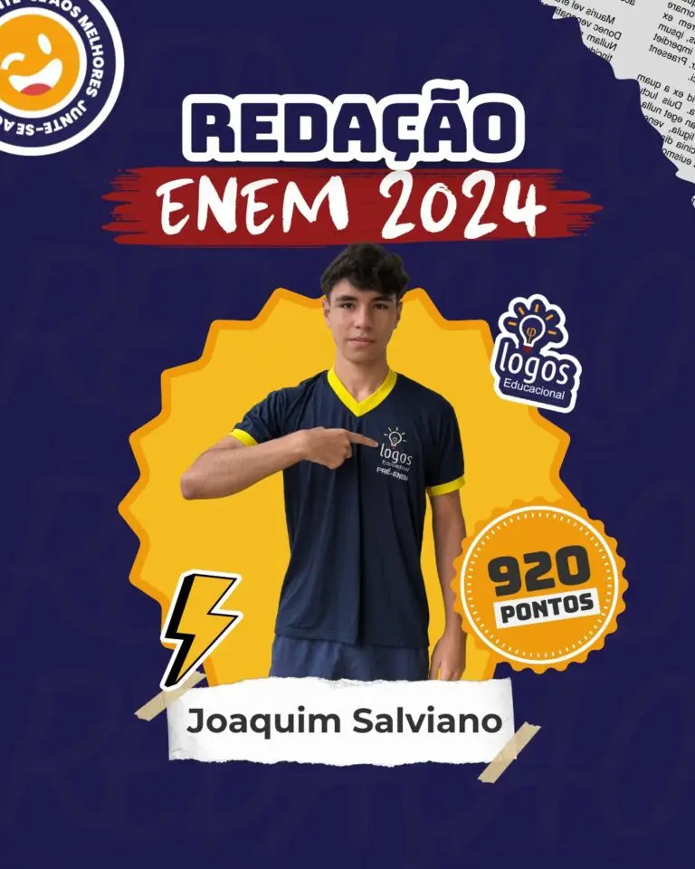 Aluno do Logos Educacional aprovado — Notas de redação