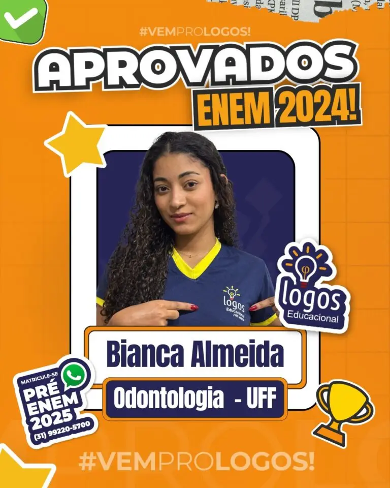 Aluno do Logos Educacional aprovado — ENEM