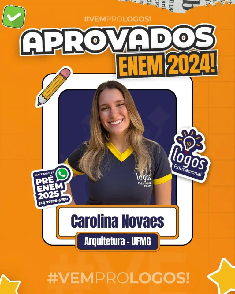 Carolina, aprovado em ENEM 2024