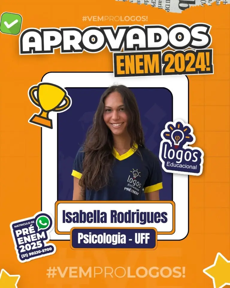 Aluno do Logos Educacional aprovado — ENEM