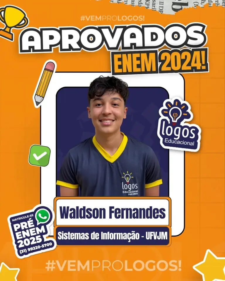 Waldson, aprovado em ENEM 2024