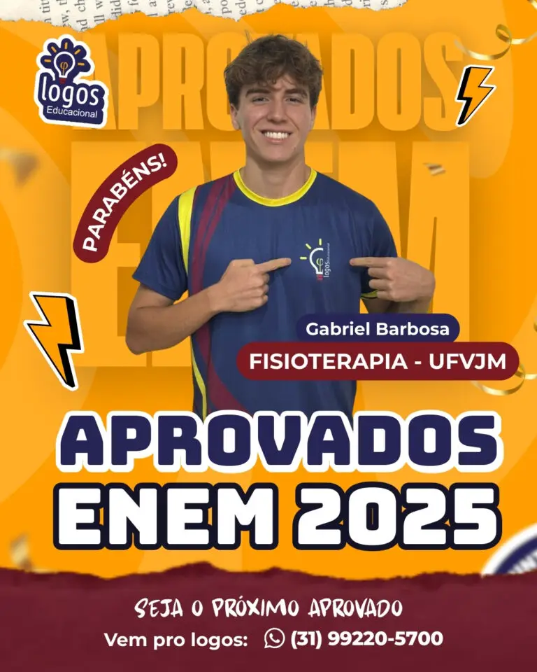 Aluno do Logos Educacional aprovado — ENEM