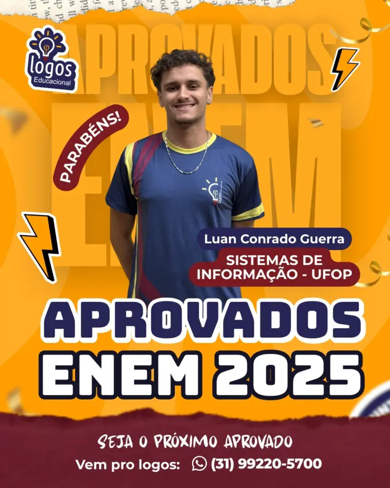 Aluno do Logos Educacional aprovado — ENEM