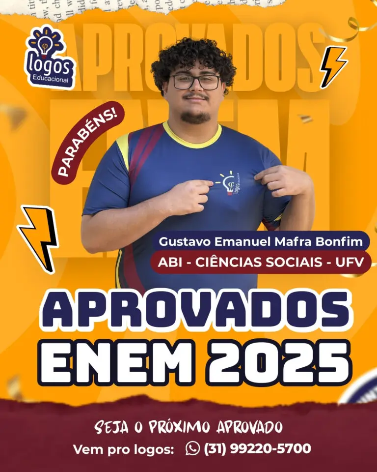 Aluno do Logos Educacional aprovado — ENEM