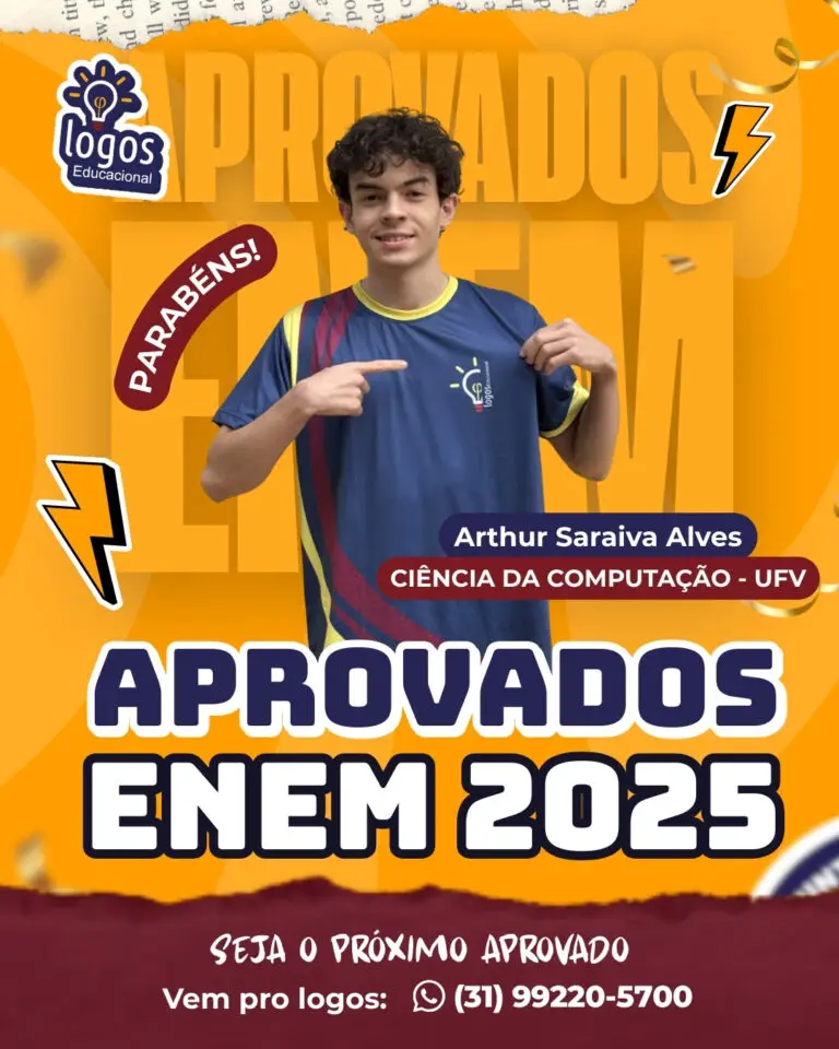 Aluno do Logos Educacional aprovado — ENEM