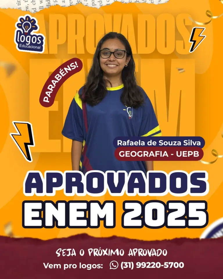 Aluno do Logos Educacional aprovado — ENEM