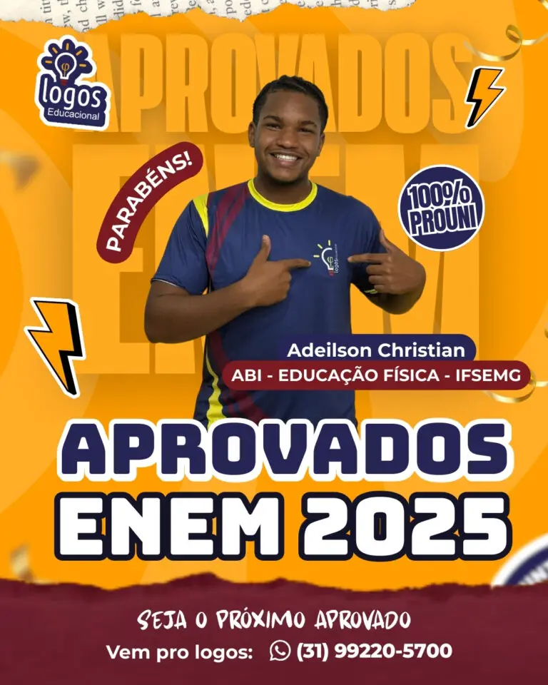 Aluno do Logos Educacional aprovado — ENEM