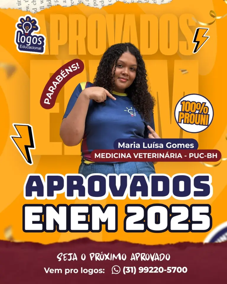 Aluno do Logos Educacional aprovado — ENEM