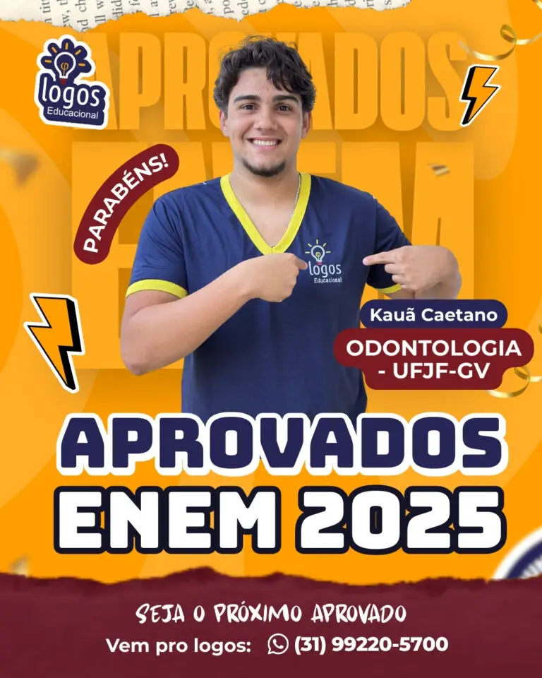 Aluno do Logos Educacional aprovado — ENEM