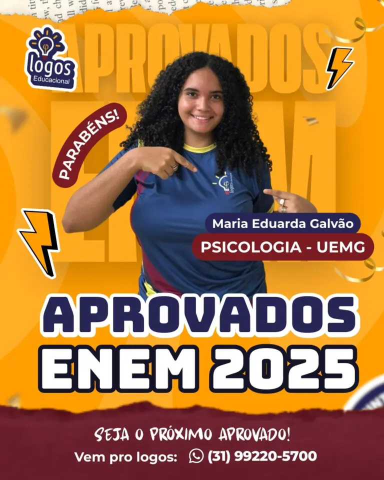 Aluno do Logos Educacional aprovado — ENEM