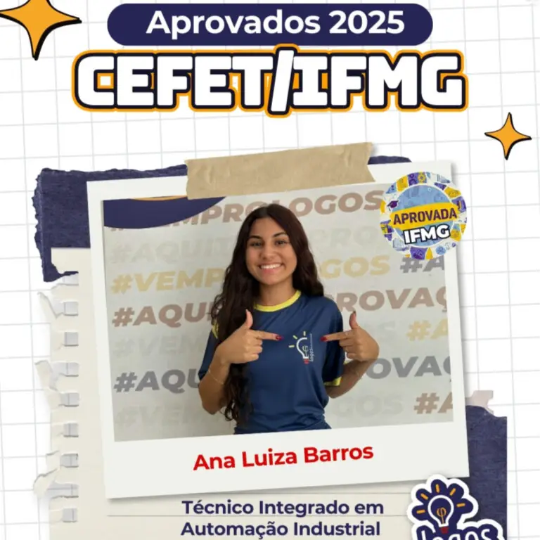 Aluno do Logos Educacional aprovado — CEFET / IFMG