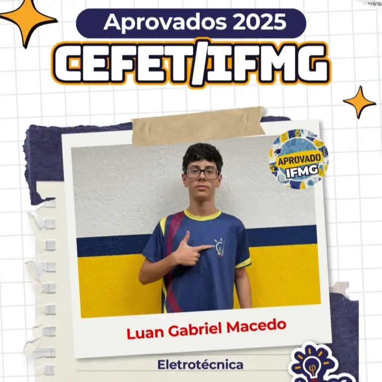 Aluno do Logos Educacional aprovado — CEFET / IFMG