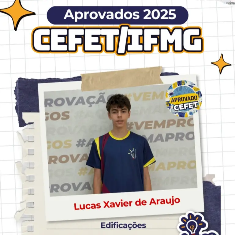 Aluno do Logos Educacional aprovado — CEFET / IFMG