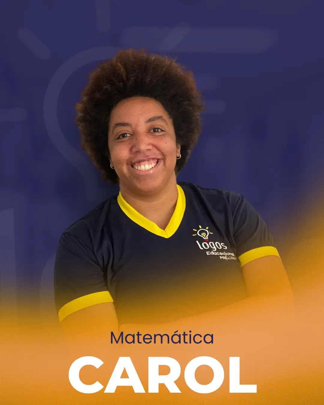 Carol, professor de Matemática no Logos Educacional