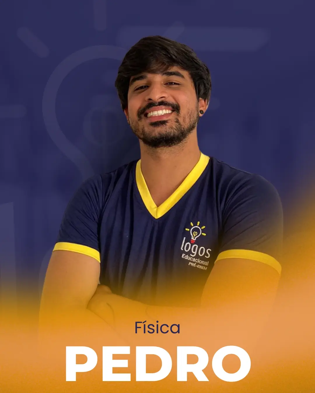 Pedro, professor de Física no Logos Educacional
