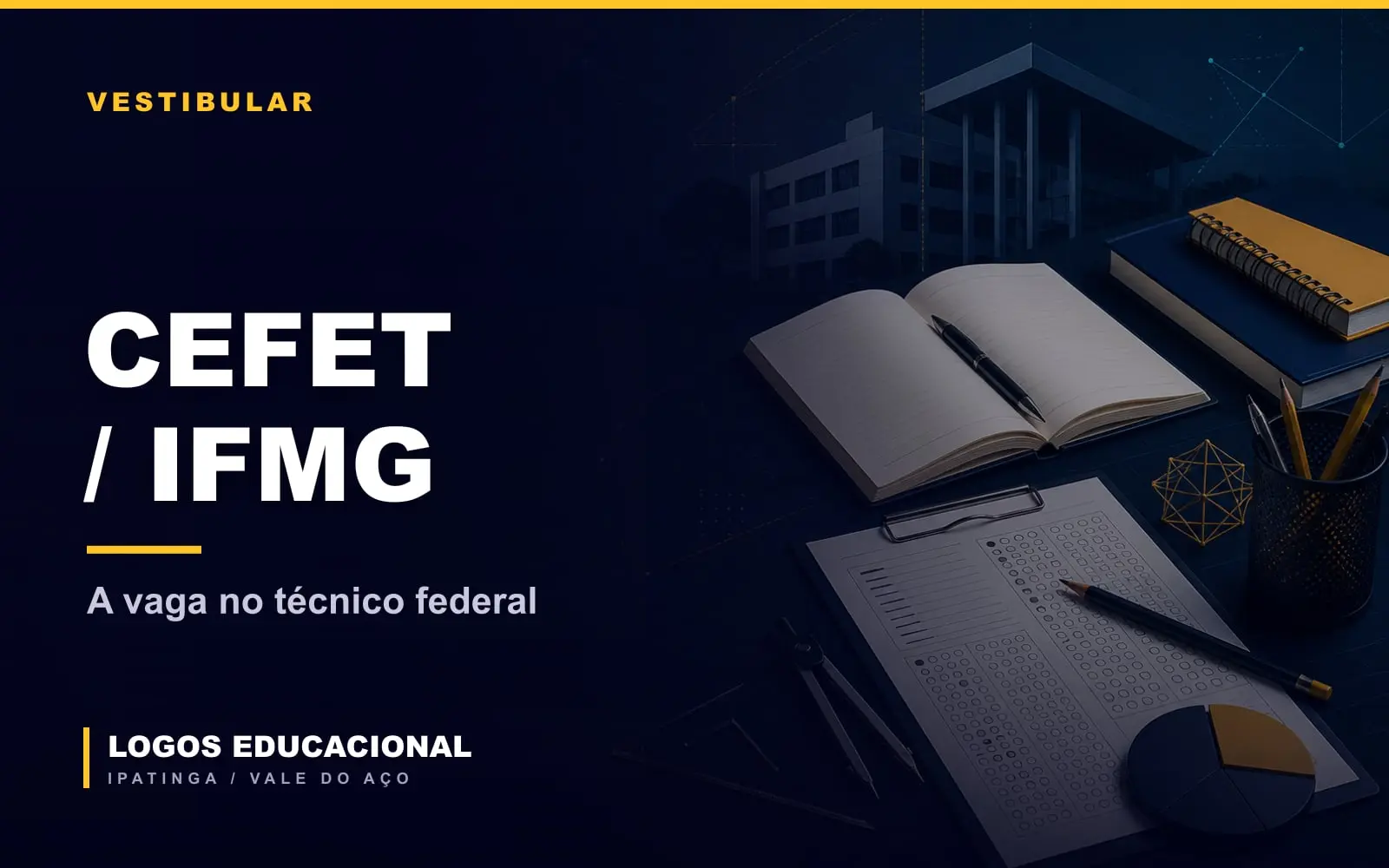 Capa do artigo sobre a preparação para as provas de ingresso do CEFET e do IFMG