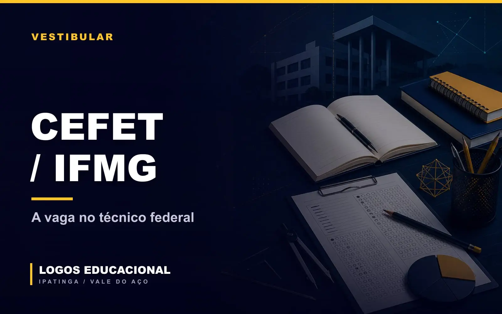 Capa do artigo sobre a preparação para as provas de ingresso do CEFET e do IFMG