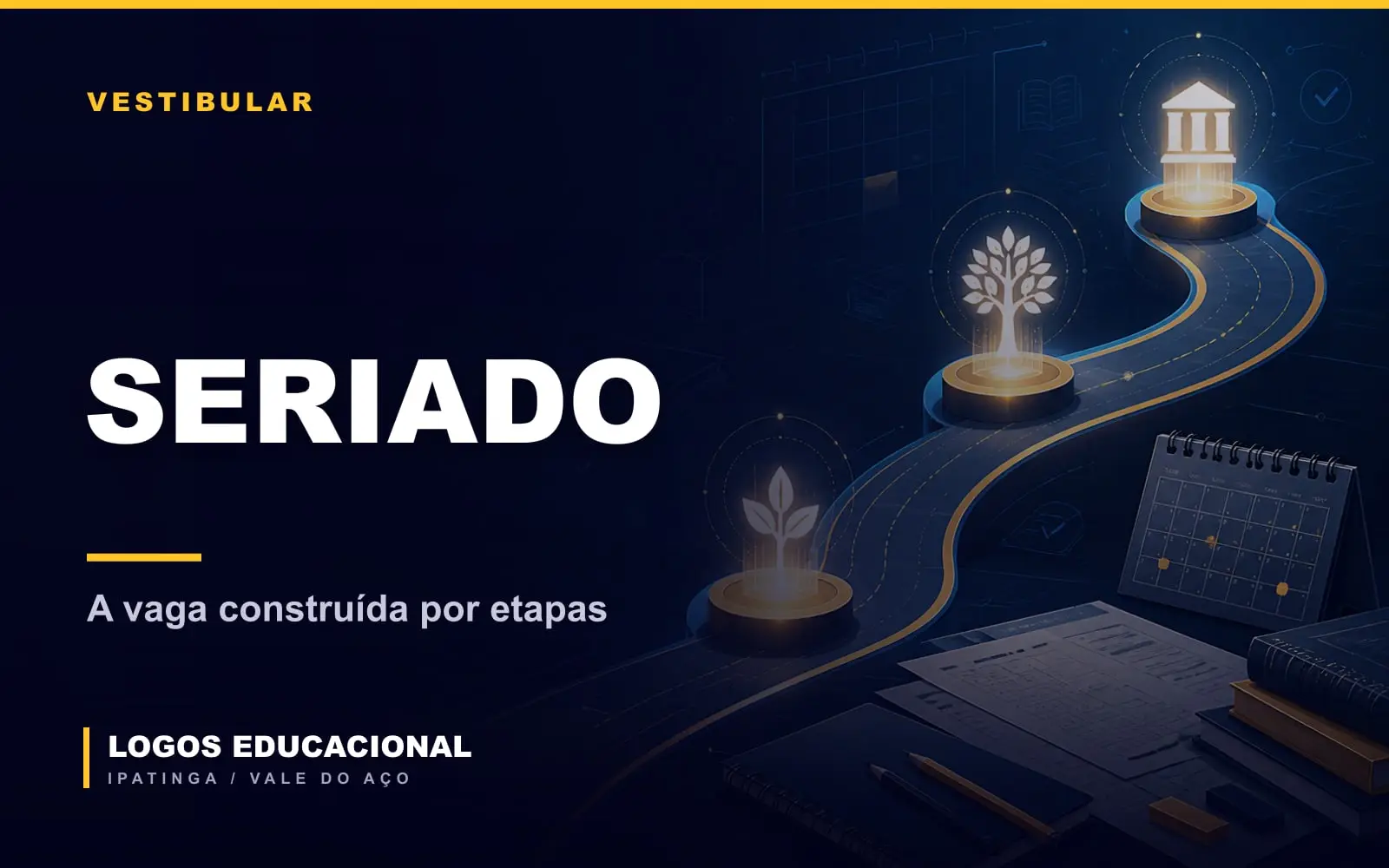 Capa do artigo explicando como funciona o vestibular seriado ao longo do ensino médio