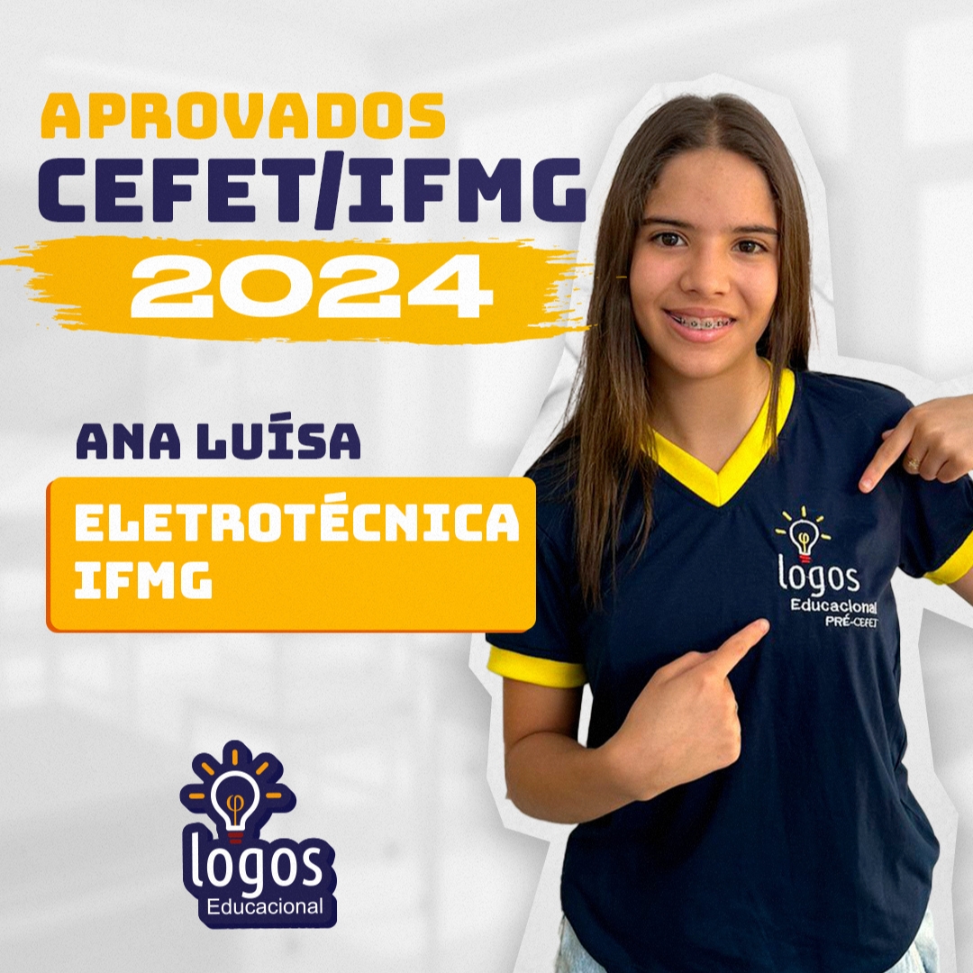 Ana Luísa aprovado CEFET/IFMG 2024