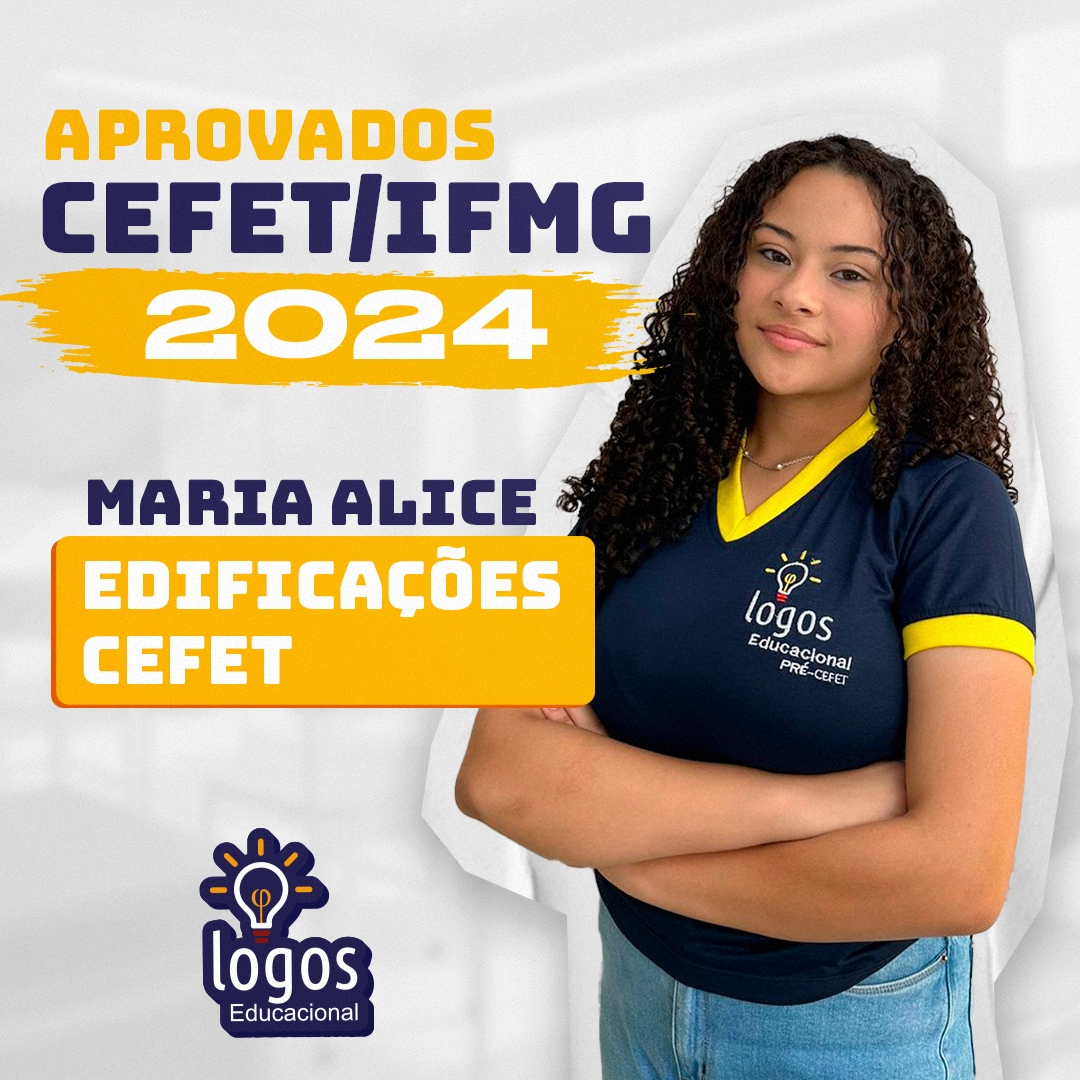 Maria Alice aprovado CEFET/IFMG 2024