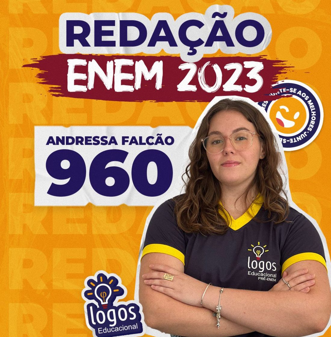 Andressa Falcão nota alta na redação enem 2023