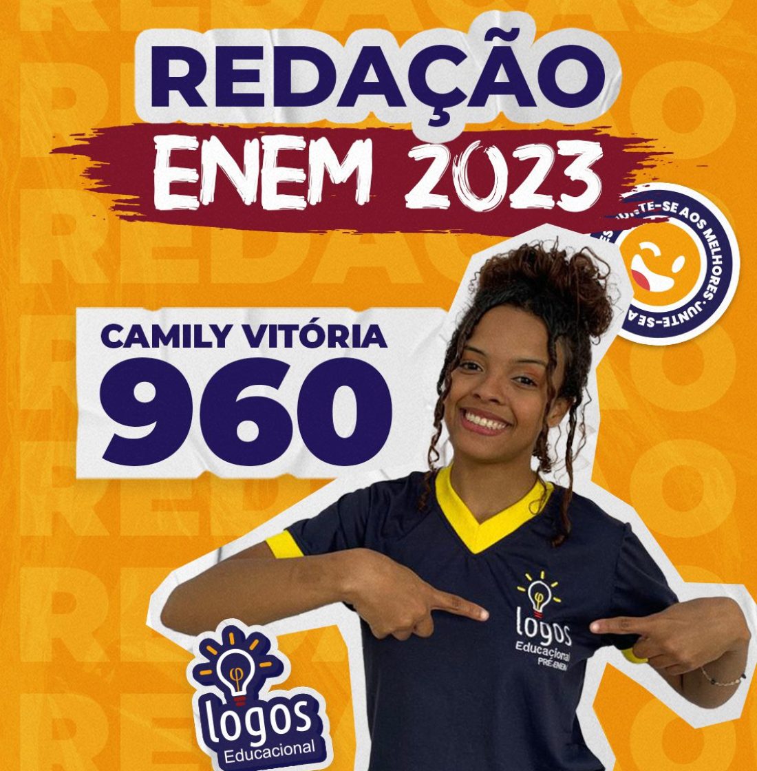 Camily Vitória nota alta na redação enem 2023