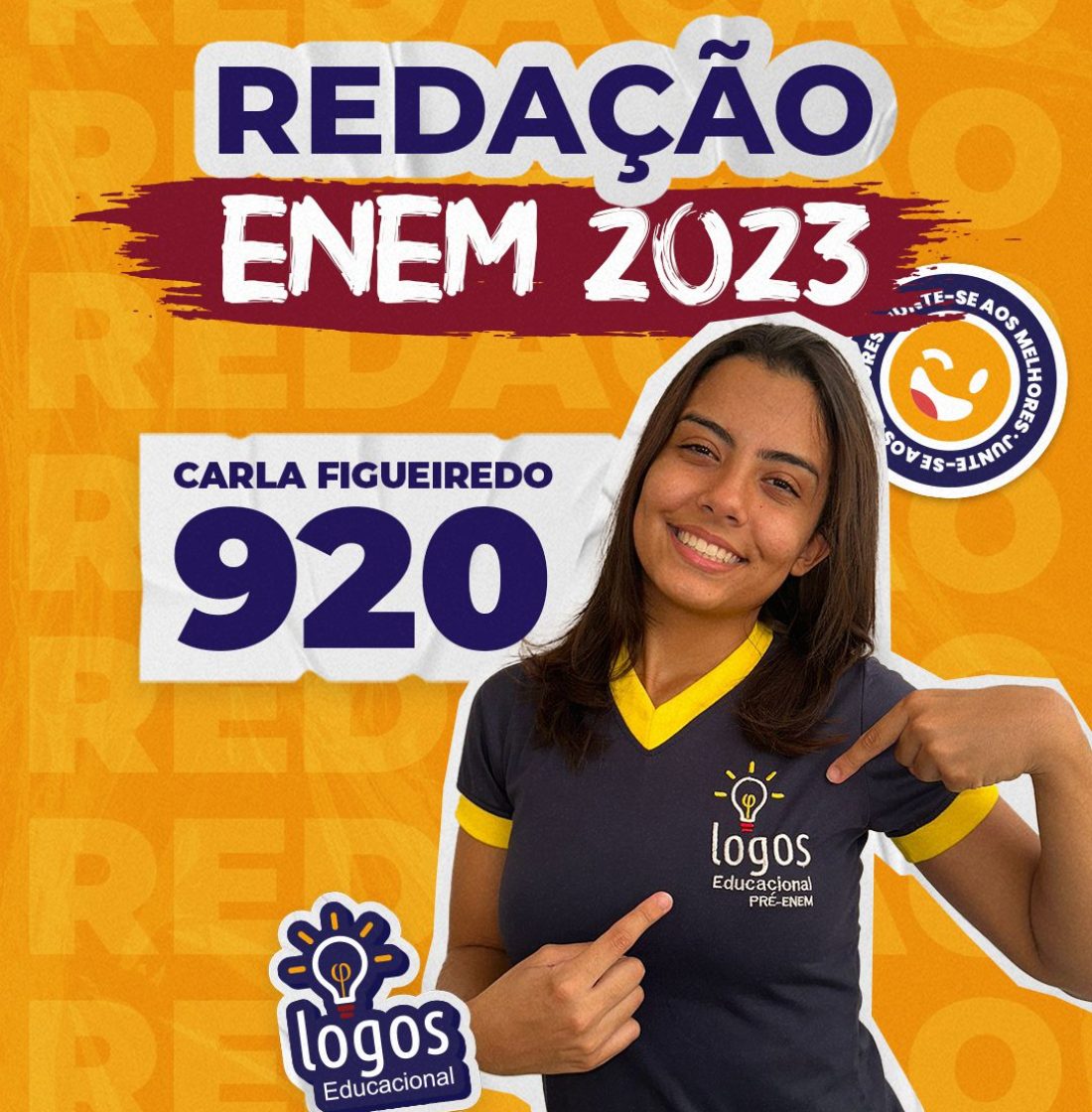 Carla Figueiredo nota alta na redação enem 2023