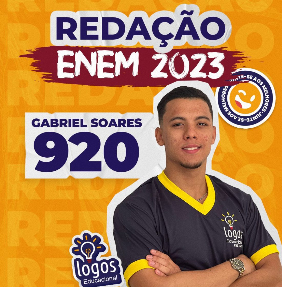 Gabriel Soares nota alta na redação enem 2023