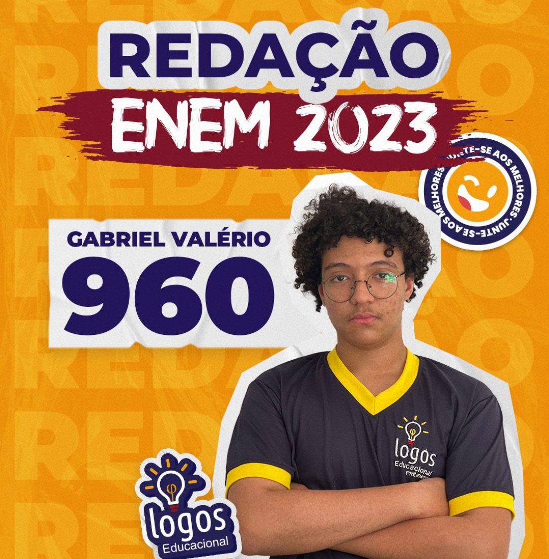 Gabriel Valério nota alta na redação enem 2023