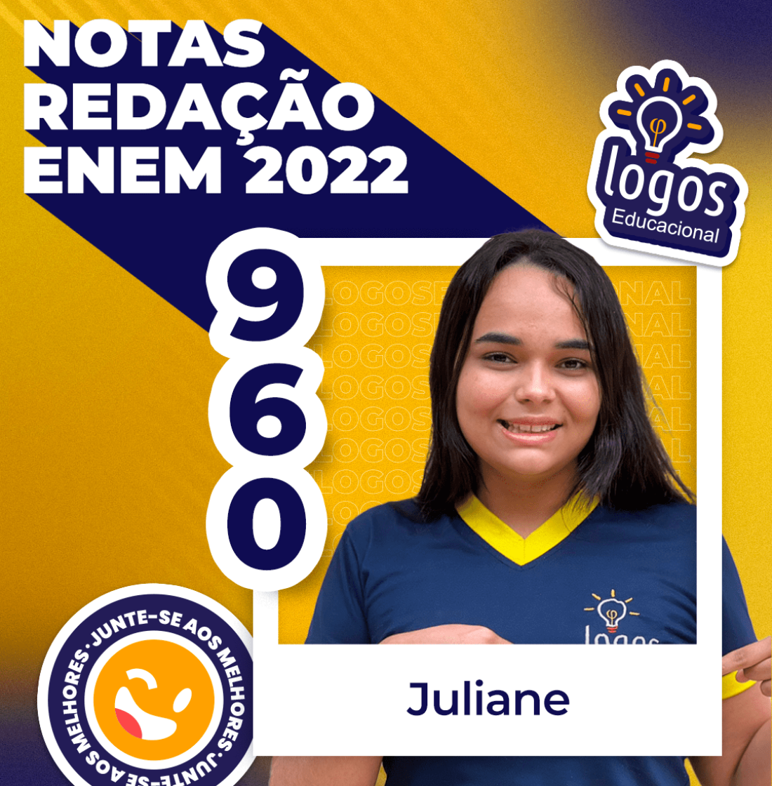 Juliane nota alta na redação enem 2022