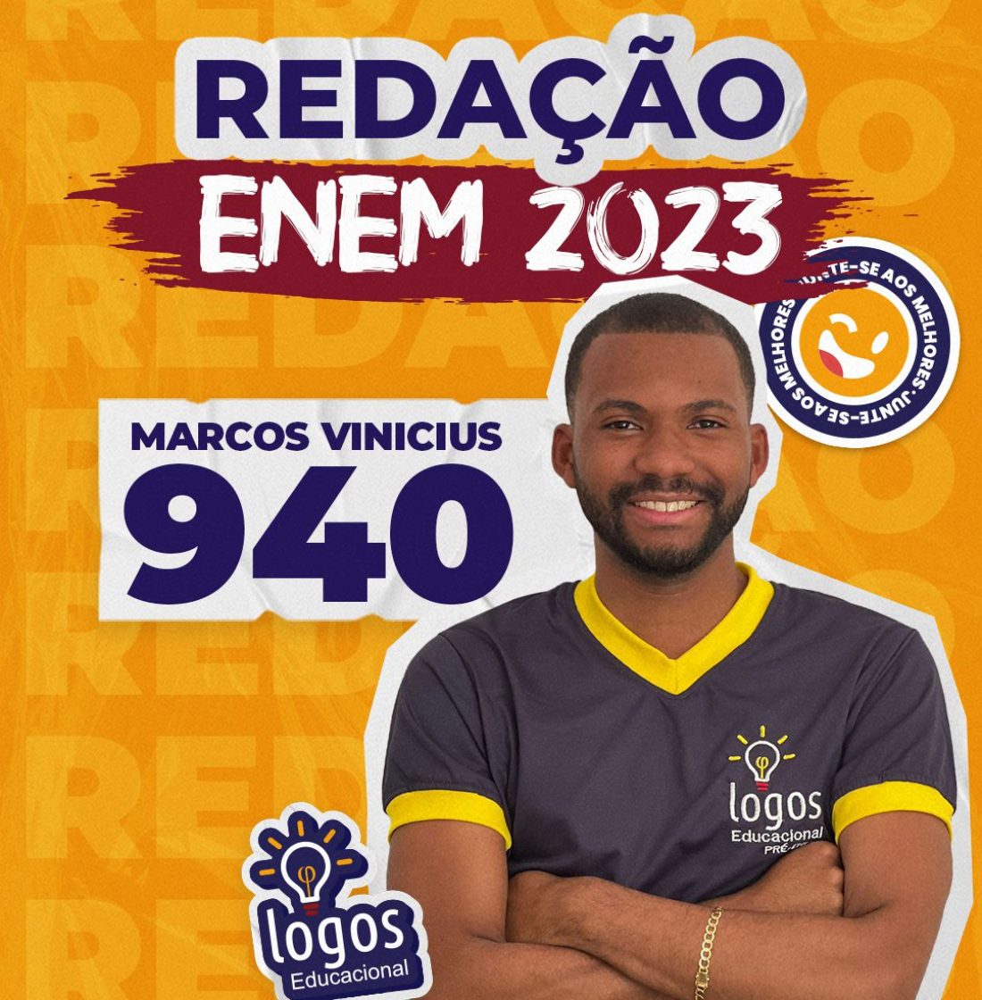 Marcos Vinicius nota alta na redação enem 2023