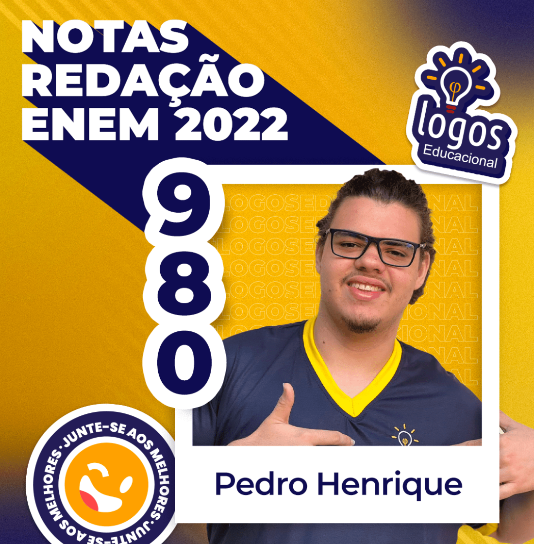 Pedro Henrique nota alta na redação enem 2022