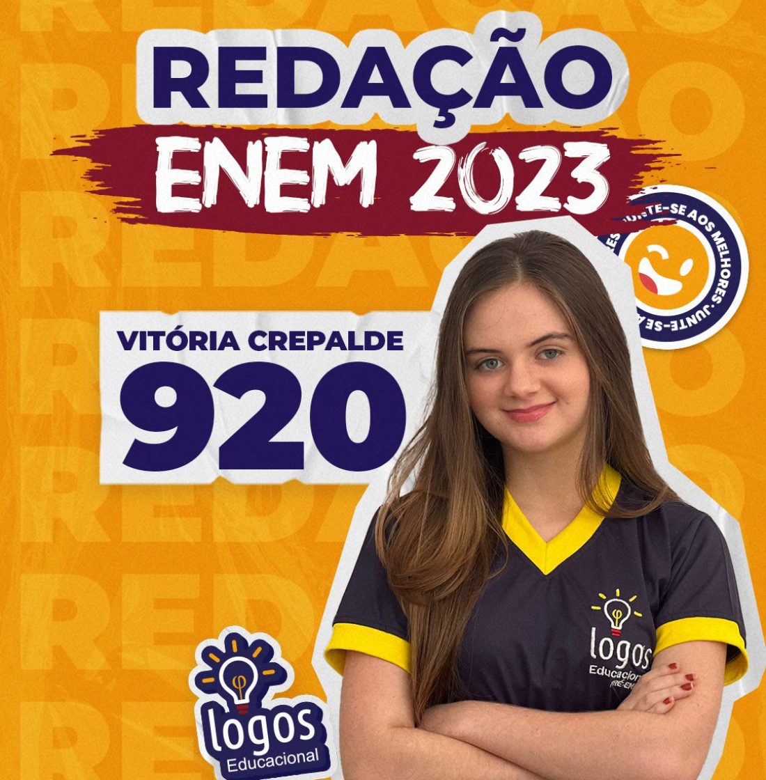 Vitória Crepalde nota alta na redação enem 2023