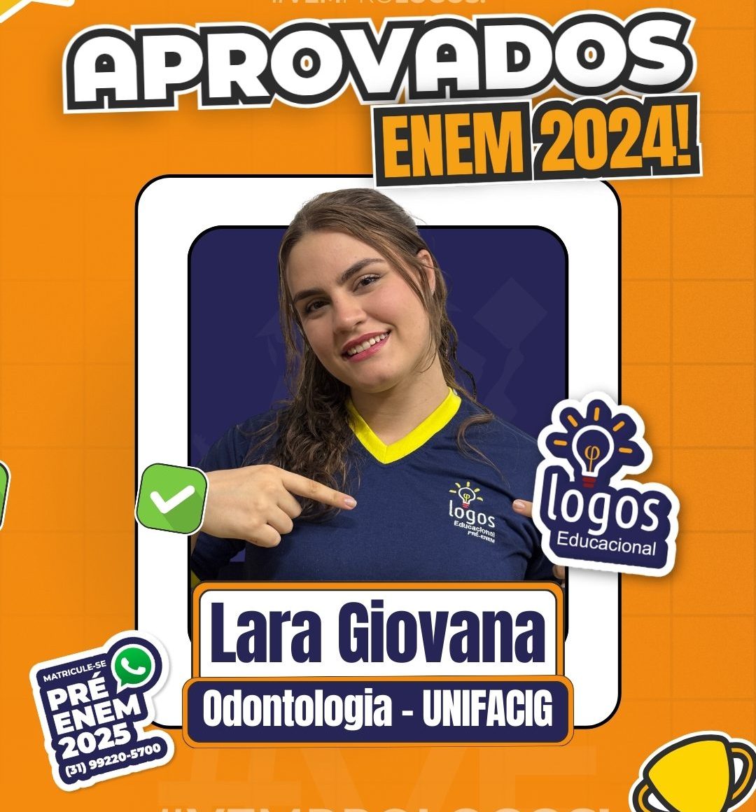 Lara Giovana uma das aprovadas na prova do enem 2024