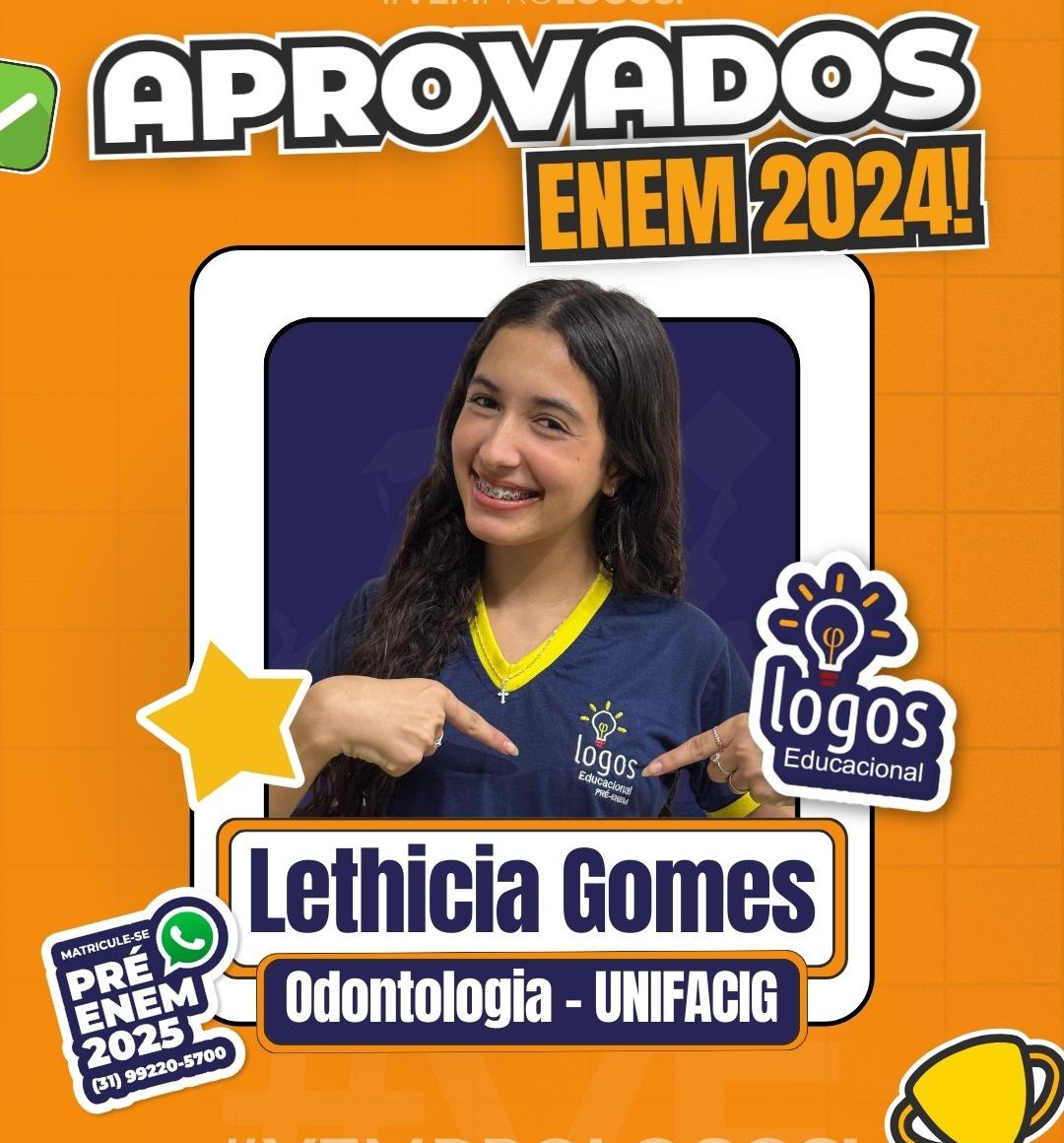 Lethicia Gomes uma das aprovadas na prova do enem 2024